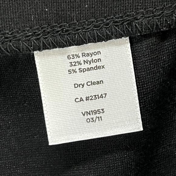 Talbots Ponte Knit Pants Women 3XL Black Ankle Zip Stretch Classic Preppy Casual - Picture 12 of 13